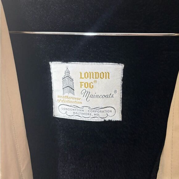 London Fog size 16 vintage main coats beige fur lined trench coat - Picture 6 of 8